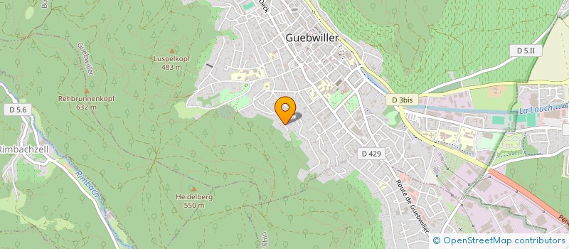 localisation de l'entreprise MONSIEUR PHILIPPE WEIGEL  GUEBWILLER