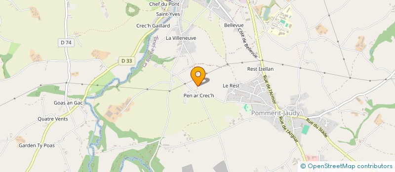 localisation de l'entreprise MONSIEUR PHILIPPE WILLEM  LA ROCHE-JAUDY