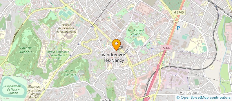 localisation de l'entreprise MONSIEUR PHILIPPE WOINDRICH  VANDUVRE-LES-NANCY