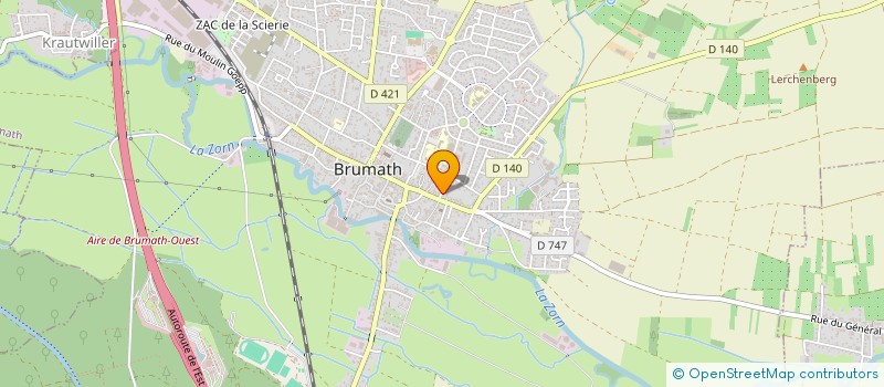 localisation de l'entreprise MONSIEUR PHILIPPE WOLF  BRUMATH