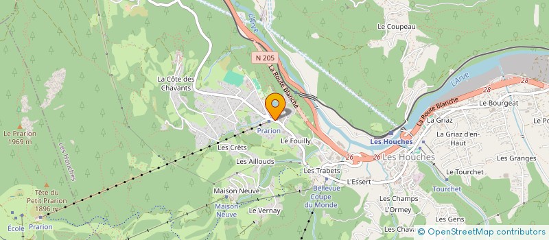 localisation de l'entreprise MONSIEUR PHILIPPE WOLFF à LES HOUCHES