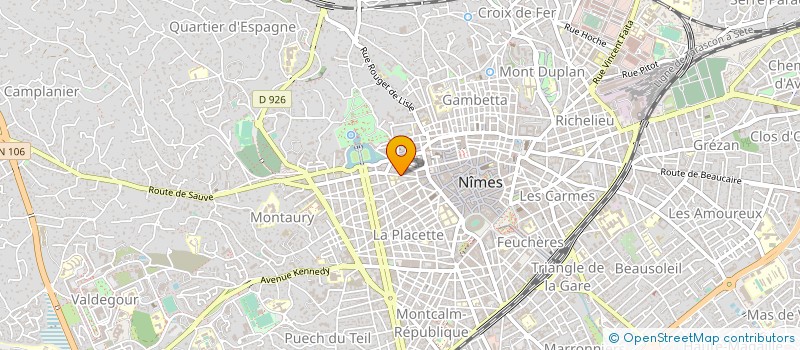 localisation de l'entreprise MONSIEUR PHILIPPE WUTHRICH à NIMES