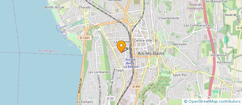 localisation de l'entreprise MONSIEUR PHILIPPE YVARS  AIX-LES-BAINS