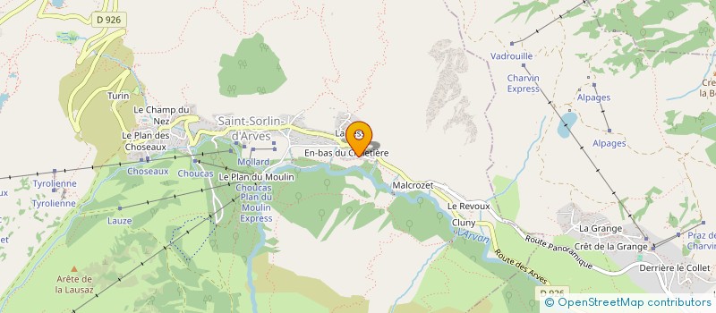 localisation de l'entreprise MONSIEUR PHILIPPE YVENAT  SAINT SORLIN D'ARVES