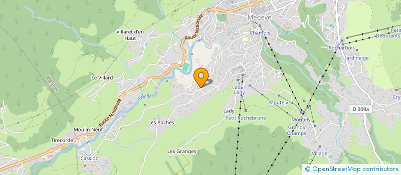 localisation de l'entreprise MONSIEUR PHILIPPE YVON  MEGEVE