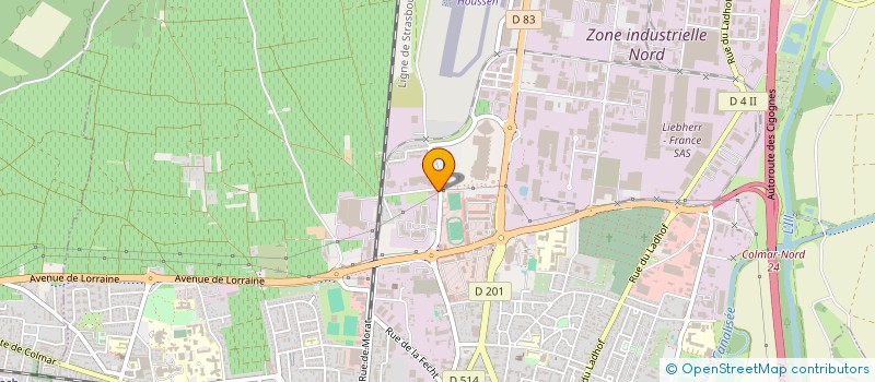 localisation de l'entreprise MONSIEUR PHILIPPE ZIEGLER  COLMAR