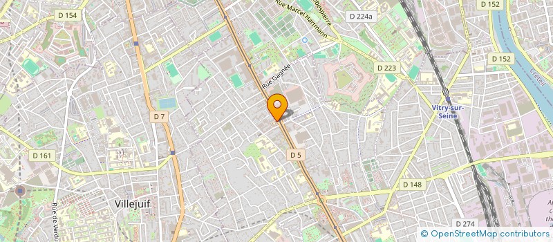 localisation de l'entreprise MONSIEUR PHILIPPIEN BRUNO  VITRY-SUR-SEINE