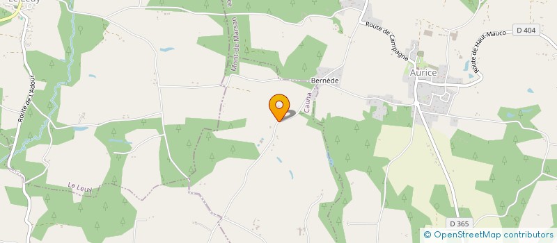 localisation de l'entreprise MONSIEUR PHILIPPPE GANDON  CAUNA