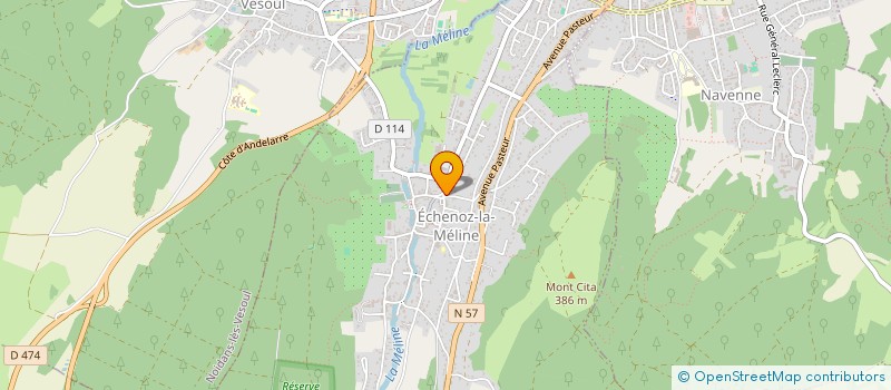 localisation de l'entreprise MONSIEUR PHILIPPPE GRIVET  ECHENOZ-LA-MELINE