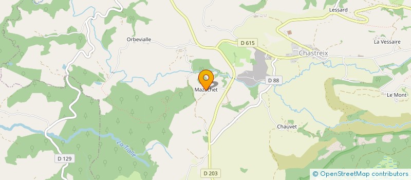 localisation de l'entreprise MONSIEUR PHILLIP BAKER  CHASTREIX