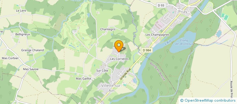 localisation de l'entreprise MONSIEUR PHILLIPE COUPAT  VILLETTE-SUR-AIN