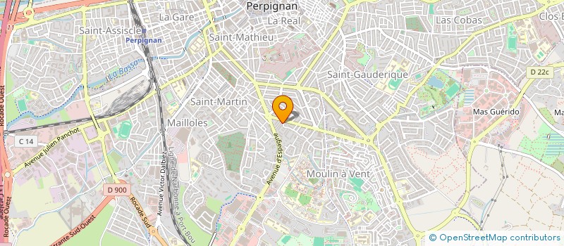 localisation de l'entreprise MONSIEUR PIER-ANGELO ROSELLI  PERPIGNAN