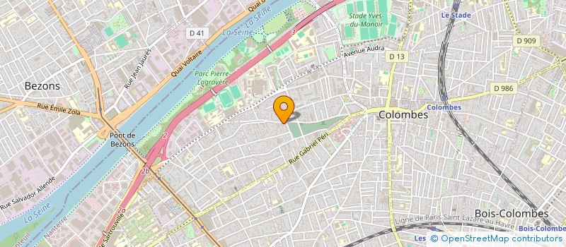 localisation de l'entreprise MONSIEUR PIER REYES ALVA  COLOMBES