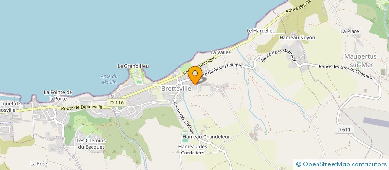 localisation de l'entreprise MONSIEUR PIERE MIDOUX  BRETTEVILLE