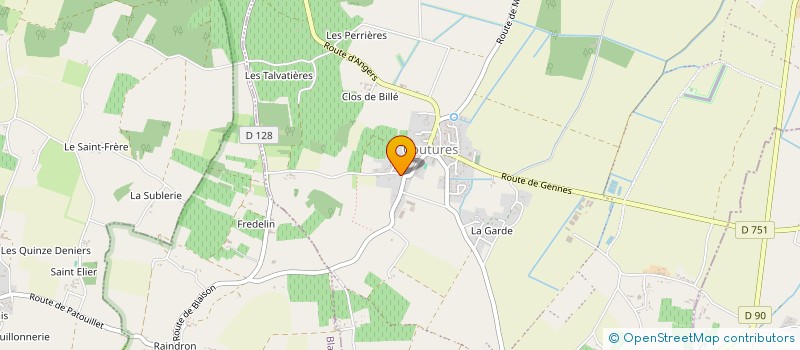 localisation de l'entreprise MONSIEUR PIERIC BUFFET  BRISSAC LOIRE AUBANCE