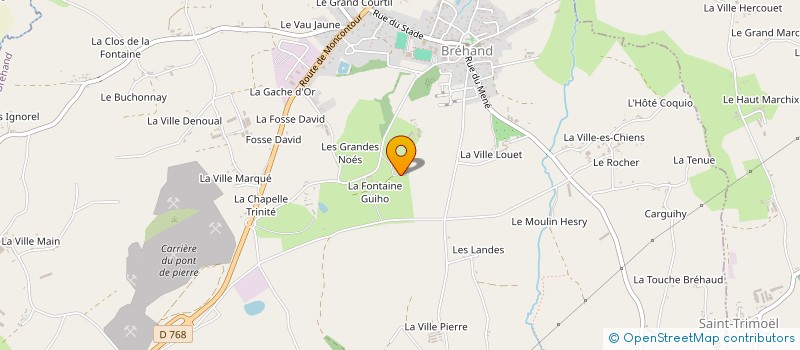 localisation de l'entreprise MONSIEUR PIERIC LE DUDAL  BREHAND