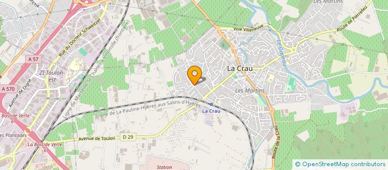 localisation de l'entreprise MONSIEUR PIERPAOLO DE FILIPPIS  LA CRAU