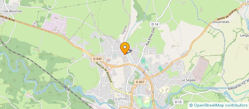 localisation de l'entreprise MONSIEUR PIERRE ADGIE  GRAMAT