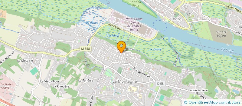 localisation de l'entreprise MONSIEUR PIERRE-ADRIEN ROUX  LA MONTAGNE