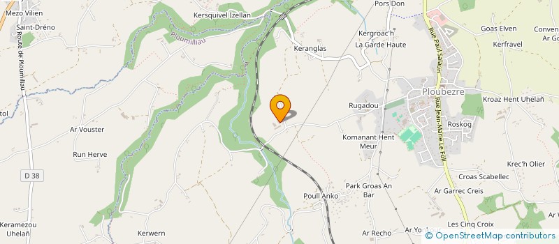 localisation de l'entreprise MONSIEUR PIERRE-ADRIEN SALAUN  PLOUBEZRE