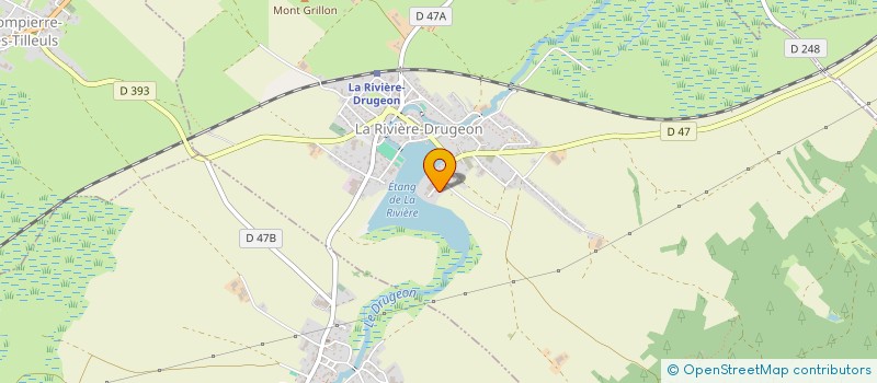 localisation de l'entreprise MONSIEUR PIERRE AGAMENNONE  LA RIVIERE-DRUGEON