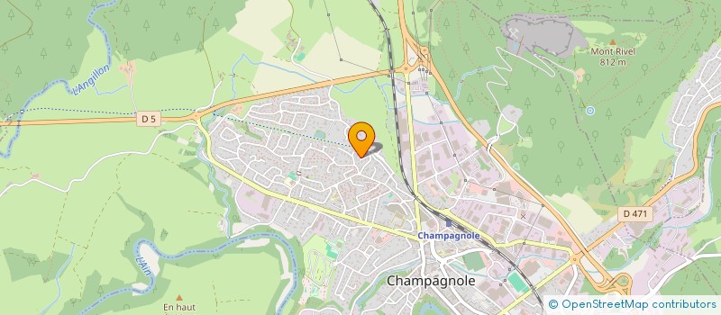 localisation de l'entreprise MONSIEUR PIERRE AGNOLA à CHAMPAGNOLE