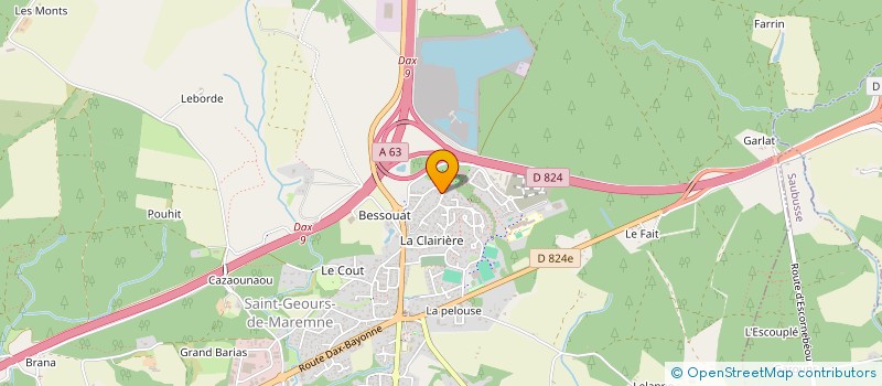 localisation de l'entreprise MONSIEUR PIERRE AGUIRRE à SAINT-GEOURS-DE-MAREMNE