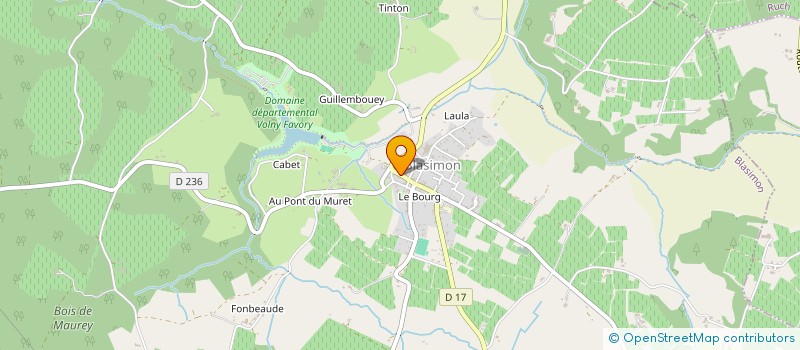 localisation de l'entreprise MONSIEUR PIERRE ALADEL à BLASIMON