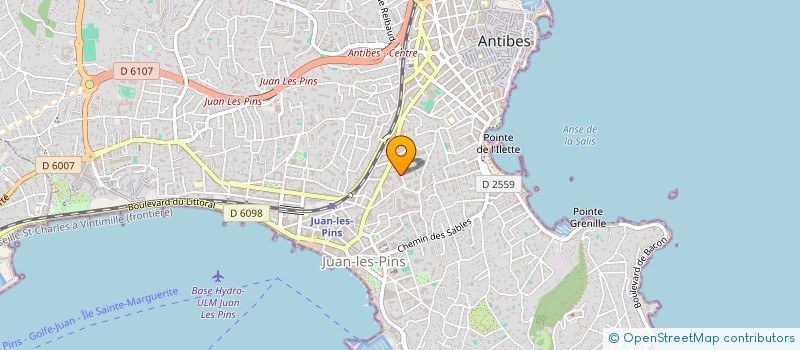 localisation de l'entreprise MONSIEUR PIERRE ALAIN BARICHON  ANTIBES