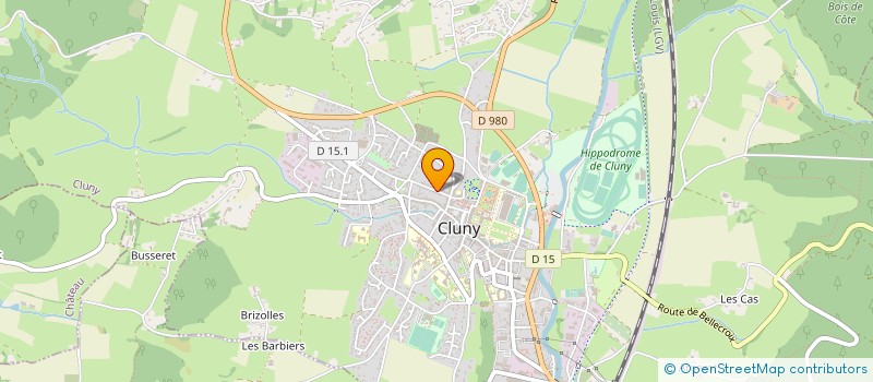 localisation de l'entreprise MONSIEUR PIERRE-ALAIN BILLARDON  CLUNY