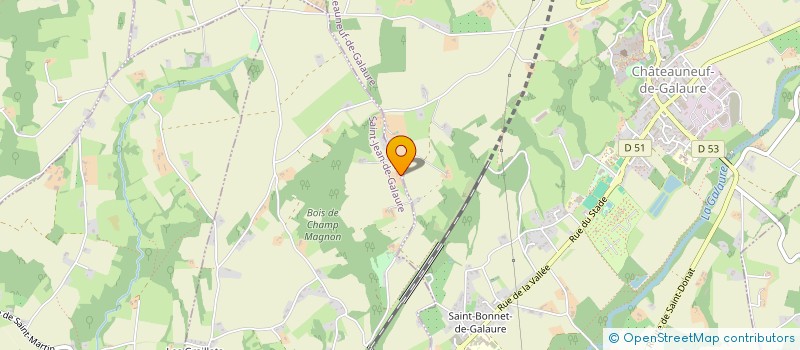 localisation de l'entreprise MONSIEUR PIERRE-ALAIN BORNE  SAINT-JEAN-DE-GALAURE