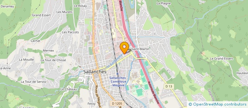 localisation de l'entreprise MONSIEUR PIERRE-ALAIN CHAINE à SALLANCHES