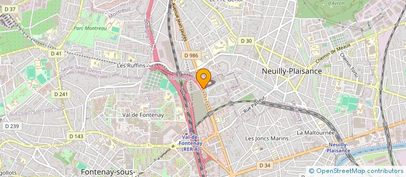 localisation de l'entreprise MONSIEUR PIERRE-ALAIN FAURE  FONTENAY-SOUS-BOIS