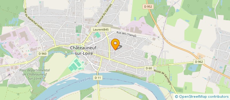 localisation de l'entreprise MONSIEUR PIERRE-ALAIN SARRAZIN à CHATEAUNEUF-SUR-LOIRE