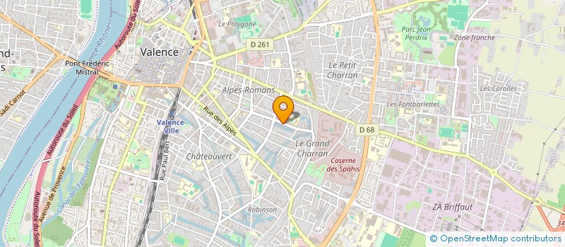 localisation de l'entreprise MONSIEUR PIERRE ALAIN TAESCH  VALENCE