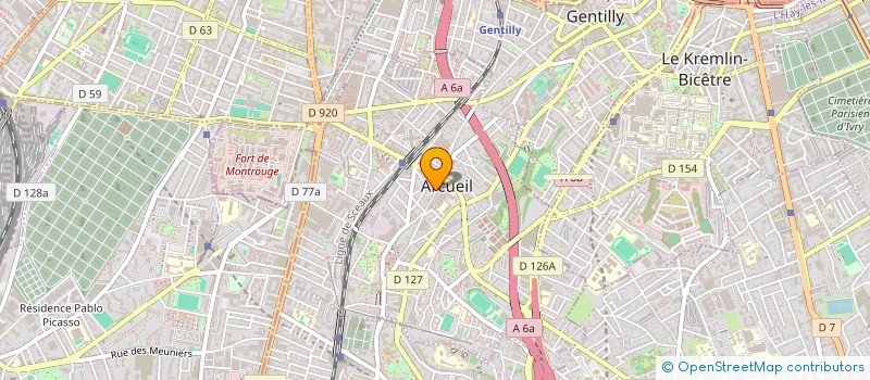 localisation de l'entreprise MONSIEUR PIERRE-ALAIN TRUAN  ARCUEIL