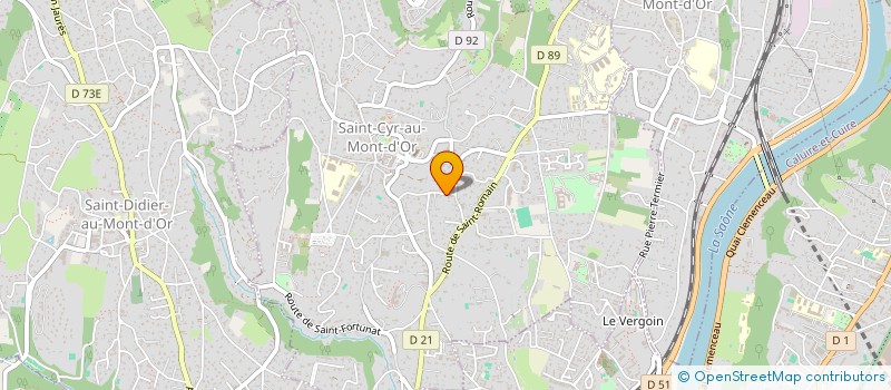 localisation de l'entreprise MONSIEUR PIERRE-ALBAN BAUDY  SAINT-CYR-AU-MONT-D'OR