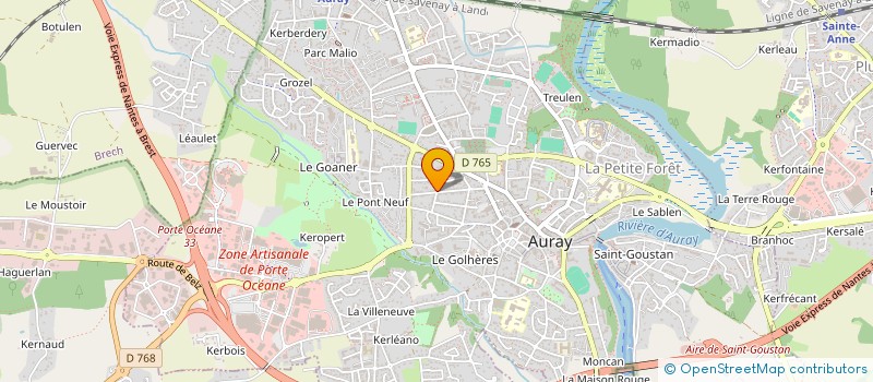 localisation de l'entreprise MONSIEUR PIERRE-ALBAN CHATELLIER à AURAY
