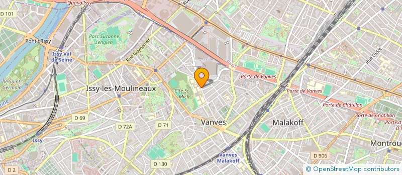 localisation de l'entreprise MONSIEUR PIERRE-ALBAN PILLET  VANVES