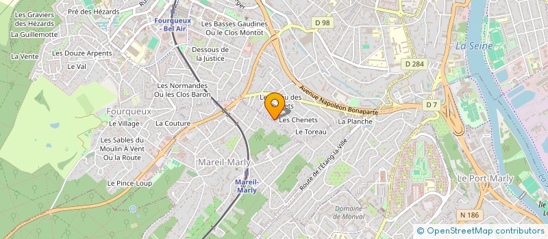 localisation de l'entreprise MONSIEUR PIERRE-ALBERIC THEOBALD  MAREIL-MARLY