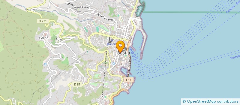 localisation de l'entreprise MONSIEUR PIERRE-ALBERT FUSELLA  BASTIA