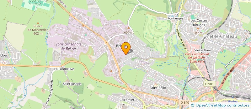 localisation de l'entreprise MONSIEUR PIERRE ALBERT MAZARS  RODEZ