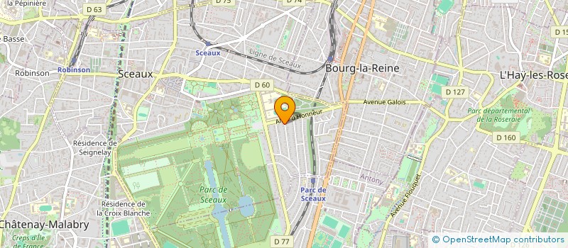 localisation de l'entreprise MONSIEUR PIERRE-ALBERT RABAGNY à SCEAUX