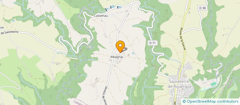 localisation de l'entreprise MONSIEUR PIERRE ALET  SAUVETERRE-DE-ROUERGUE