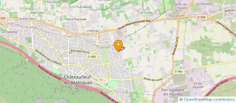 localisation de l'entreprise MONSIEUR PIERRE-ALEXANDRE AMOROSO  CHATEAUNEUF-LES-MARTIGUES