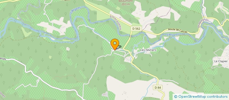 localisation de l'entreprise MONSIEUR PIERRE-ALEXANDRE CABANES  LE THORONET