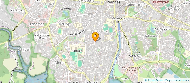 localisation de l'entreprise MONSIEUR PIERRE-ALEXANDRE CHRISMANT  VANNES