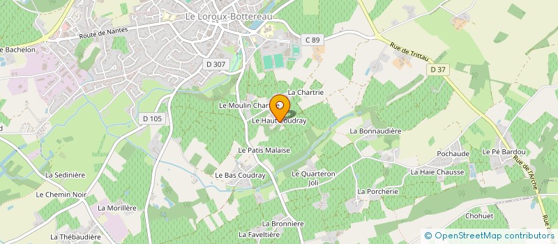 localisation de l'entreprise MONSIEUR PIERRE-ALEXANDRE CIDERE  LOROUX-BOTTEREAU (LE)