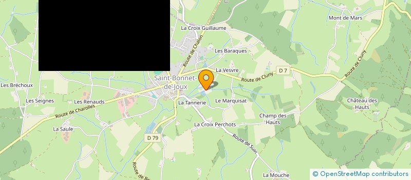 localisation de l'entreprise MONSIEUR PIERRE-ALEXANDRE CORTIER  SAINT-BONNET-DE-JOUX