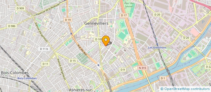 localisation de l'entreprise MONSIEUR PIERRE-ALEXANDRE DOUALA  GENNEVILLIERS